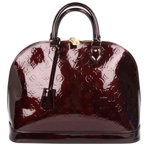 louis vuitton burgundy patent leather bag|louis vuitton calf leather bag.